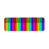Rainbow Piano Keyboard Labels (Vorne)