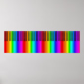 Rainbow Piano Keyboard Poster (Vorne)