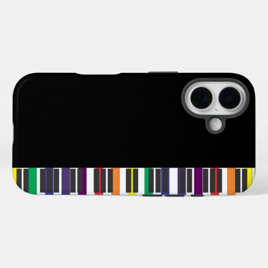 Rainbow Piano Keys Case-Mate iPhone Hülle (Rückseite (Horizontal))