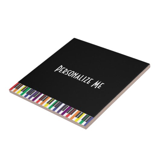 Rainbow Piano Keys Fliese (Seite)