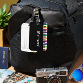 Rainbow Piano Keys Gepäckanhänger