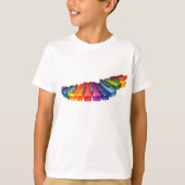 Rainbow Piano Keys T - Shirt (Vorderseite)