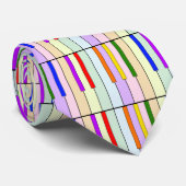 Rainbow Piano Krawatte (Gerollt)