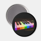 Rainbow Piano Magnet (Vorderseite/Rückseite)