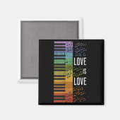 Rainbow Piano Magnet (Vorderseite/Rückseite)