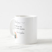 Rainbow Piano Music Teacher Apprecife Geschenk Kaffeetasse (Vorderseite Links)