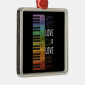 Rainbow Piano Ornament Aus Metall (Rechts)