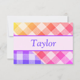 Rainbow Picnal Diagonal Small Danke, Karte