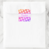 Rainbow Picnic Diagonal Sticker 3 (Tasche)