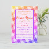 Rainbow Picnic Einladung (Stehend Vorderseite)