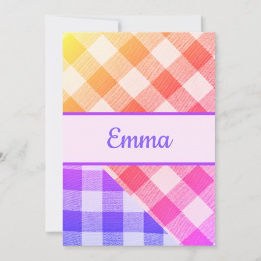 Rainbow Picnic Einladung (Rückseite)