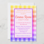 Rainbow Picnic Einladung Regenbogentext (Vorderseite)