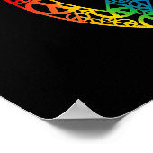 Rainbow Pieces of Peace Poster (Ecke)