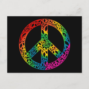 Rainbow Pieces of Peace Postkarte