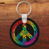 Rainbow Pieces of Peace Schlüsselanhänger (Vorderseite)