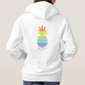 Rainbow Pineapple 062 Hoodie (Rückseite)