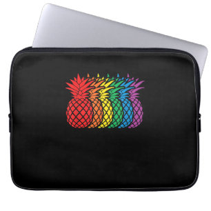 Rainbow Pineapples Aloha Hawaiian Gay Pride Monat Laptopschutzhülle
