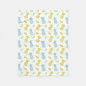 Rainbow Pineapples Muster Fleecedecke (Vorderseite)