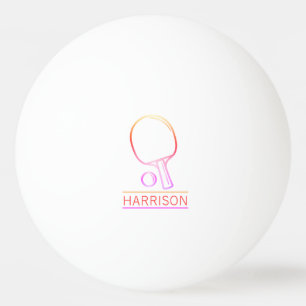 Rainbow Ping Pong Emblem Personalisiert Tischtennisball