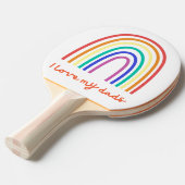 Rainbow Ping Pong Paddle Tischtennis Schläger (Vorderseite)
