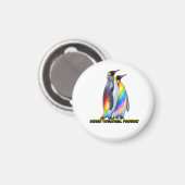 Rainbow Pinguin Stolz – Steht Zusammen  Magnet (Vorderseite/Rückseite)