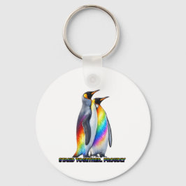 Rainbow Pinguin Stolz – Steht Zusammen Schlüsselanhänger