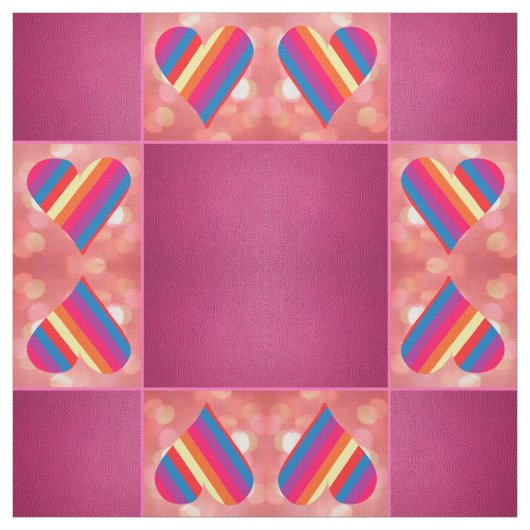 Rainbow Pink 1 Stoff (Muster)