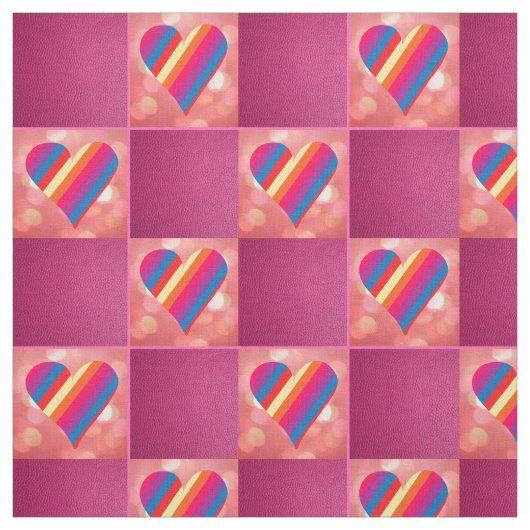 Rainbow Pink 2 Stoff (Muster)