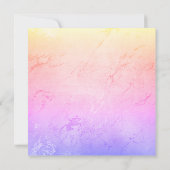 RAINBOW PINK BACHELORETTE EINLADUNG (Rückseite)