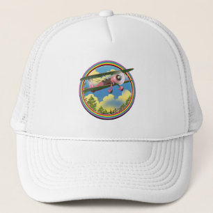 Rainbow Pink Bi Flugzeug Logo Truckerkappe