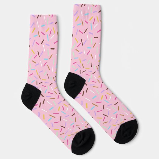 Rainbow Pink Donut Sprinkles Gift Socks Socken (Rechts)