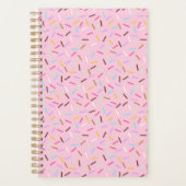 Rainbow Pink Donut Sprinkles Notebook Planner  Planer (Vorderseite)