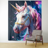 Rainbow Pink Einhorn Kunst, Kultur Wandteppich (Beispiel)