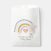 Rainbow Pink Heart Girl Baby Dusche Geschenktütchen (Vorderseite)