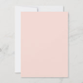 Rainbow Pink Heart Girl Baby Shower Einladung (Rückseite)