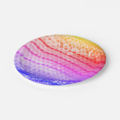 Rainbow Pink Lila Fischskala 4Janine Pappteller (Schrägansicht)