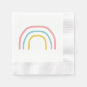 Rainbow Pink Ombre Malerei Napkins Serviette (Vorderseite)