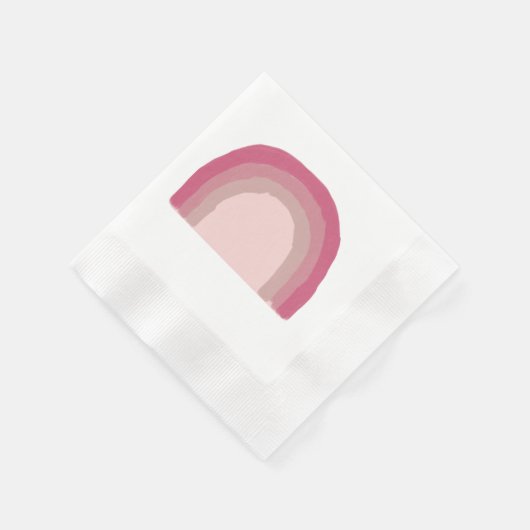 Rainbow Pink Ombre Malerei Serviette (Ecke)