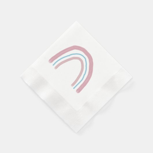 Rainbow Pink Ombre Malerei Serviette (Ecke)