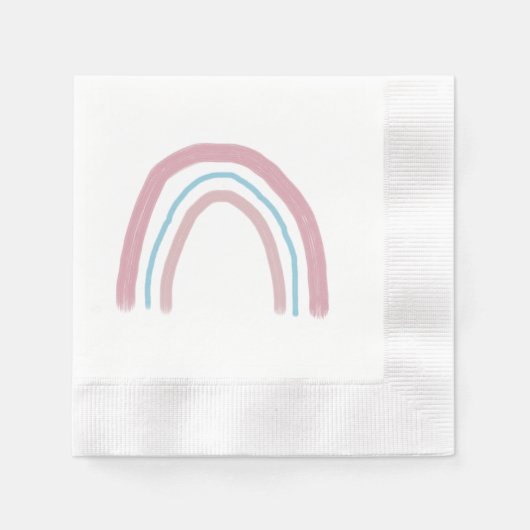 Rainbow Pink Ombre Malerei Serviette (Vorderseite)