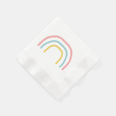 Rainbow Pink Painting Napkins Serviette (Ecke)