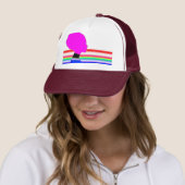 Rainbow Pink Profile – Pop Art Trucker Cap Truckerkappe (Beispiel)