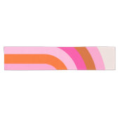 Rainbow Pink und Orange Boho Arch Kurzer Tischläufer (Horizontal)