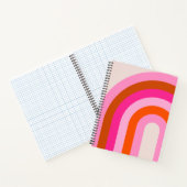 Rainbow Pink und Orange Boho Arch Notizblock (Innenseite)