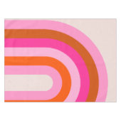 Rainbow Pink und Orange Boho Arch Tischdecke (Vorderseite (Horizontal))