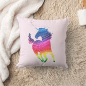 Rainbow Pink Unicorn Kissen (Decke)