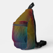 Rainbow Pinstrip Crossbody Bag (Rechte Ecke)