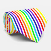Rainbow Pinstripe Krawatte (Gerollt)