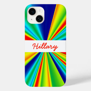 Rainbow Pinwheel Streifen Monogram Case-Mate iPhone Hülle