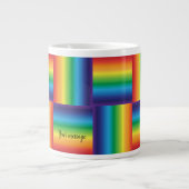 Rainbow Pinwheel-Tasse Jumbo-Tasse (Vorderseite)